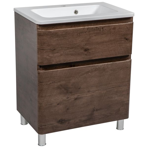 Modern Free Standing Bathroom Vanity with Washbasin | Comfort Rosewood Collection | Non-Toxic Fire-Resistant MDF-28"