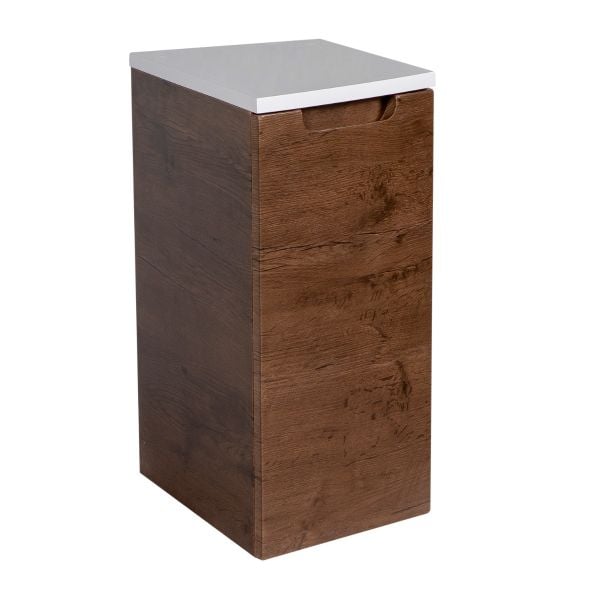 Side Vanity Cabinet Delux Collection Rosewood Color 12" - Left
