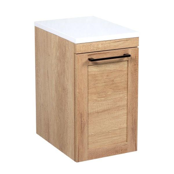 Side Vanity Cabinet Palm Beach Collection Teak Natural Color 12"