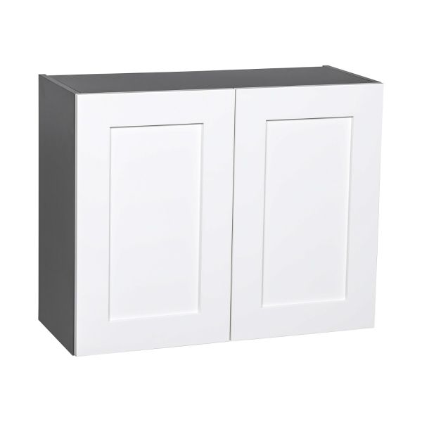36" x 24" x 24" Refrigerator Wall Cabinet-Double Door-with Shaker White Matte door