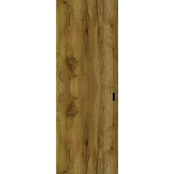 Hidden Barn | Basic 3001 Antique Oak | Wood Veneer Doors | Magic Concealed Sliding Set | 24" x 96"