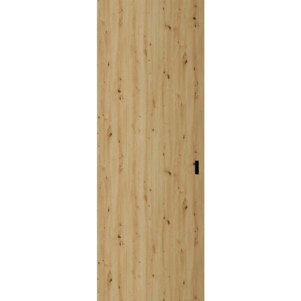 Hidden Barn | Basic 3001 Caramel Oak | Wood Veneer Doors | Magic Concealed Sliding Set | 18" x 84"