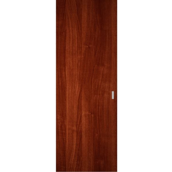 Hidden Barn | Basic 3001 Walnut Franko | Wood Veneer Doors | Magic Concealed Sliding Set | 24" x 80"