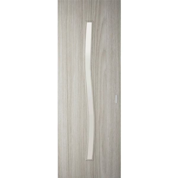 Hidden Barn | Basic 3002 Oak Franko | Wood Veneer Doors | Magic Concealed Sliding Set | 18" x 80"