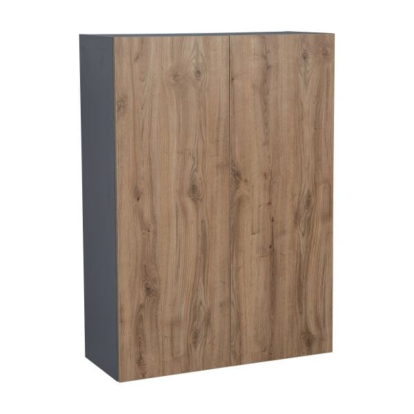 30" x 42" Wall Cabinet-Double Door-with Natural Teak door