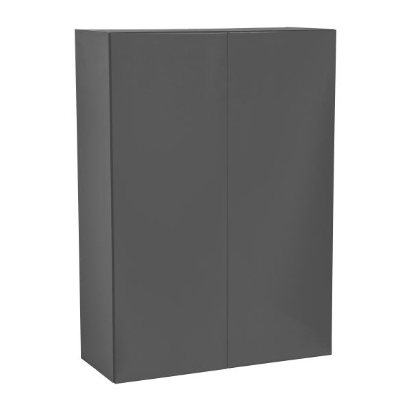 33" x 42" Wall Cabinet-Double Door-with Grey Gloss door