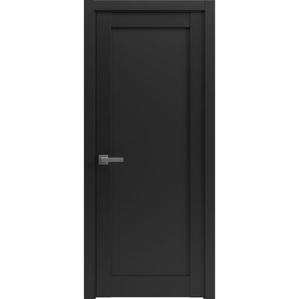 Pantry Kitchen Lite Door Hardware | Quadro 4111 Matte Black | Single Panel Frame Trims | Bathroom Bedroom Sturdy Doors 