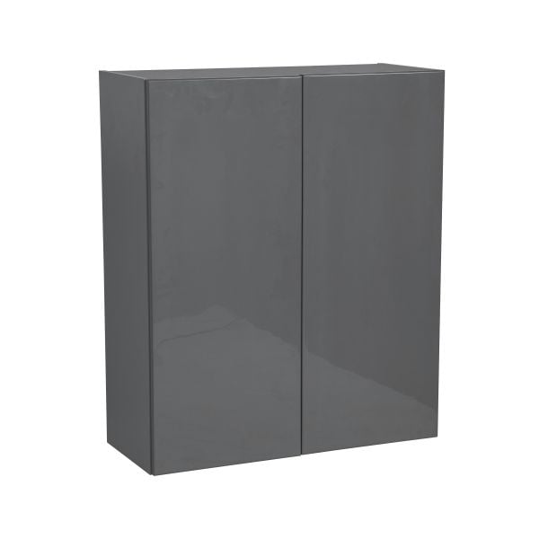 27" x 36" Wall Cabinet-Double Door-with Grey Gloss door