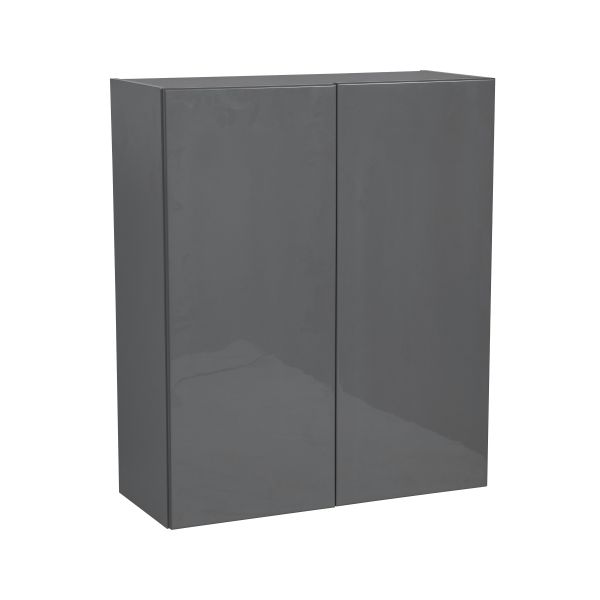 24" x 36" Wall Cabinet-Double Door-with Grey Gloss door