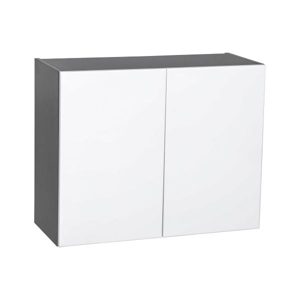 30" x 24" Wall Cabinet-Double Door-with White Gloss door
