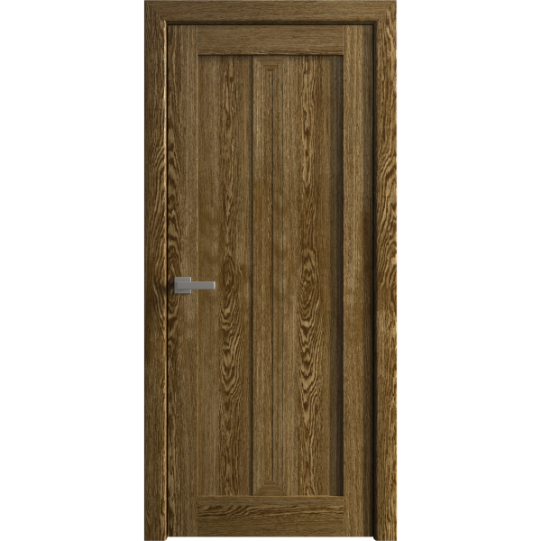 Interior Solid French Door 18 x 80 inches | Ego 5006 Marble Oak | Single Regular Panel Frame Handle | Bathroom Bedroom Modern Doors