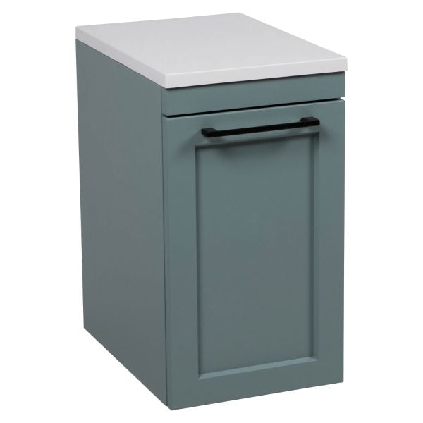 Side Vanity Cabinet Palm Beach Collection Green Matte Color 12"