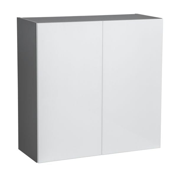 33" x 30" Wall Cabinet-Double Door-with White Gloss door