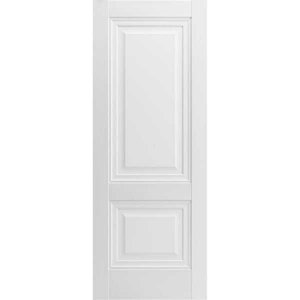 Slab Barn Door Panel | Lucia 8831 White Silk | Sturdy Finished Wooden Kitchen Pantry Shaker Doors | Pocket Closet Sliding-18" x 80"