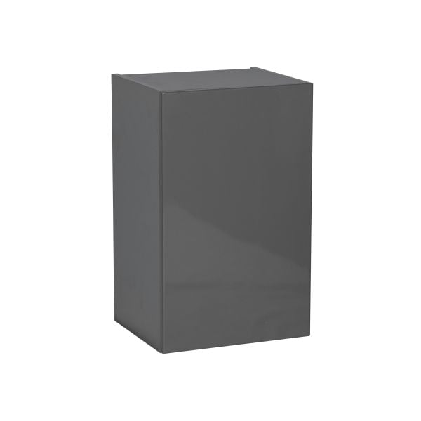 9" x 24" Wall Cabinet-Single Door-with Grey Gloss door
