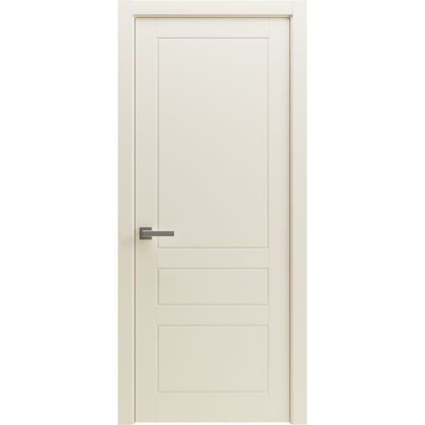Modern Wood Interior Door with Hardware | Majestic 9013 White Matte | Single Panel Frame Trims | Bathroom Bedroom Sturdy Doors - 16" x 78"