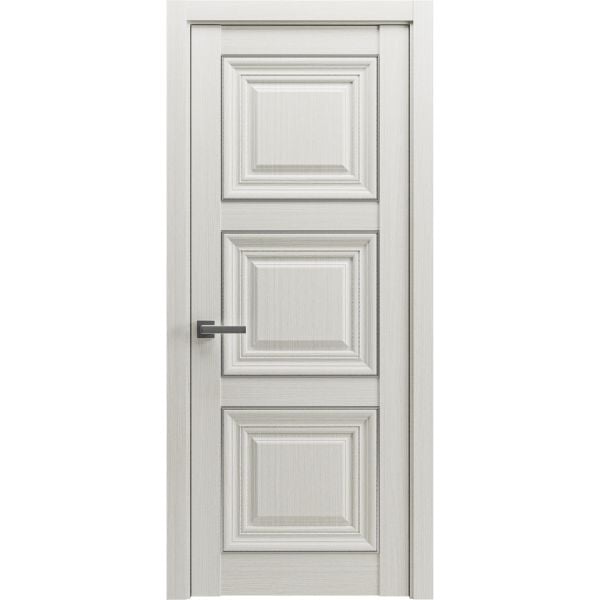 Modern Wood Interior Door with Hardware | Majestic 9021 Pine Cream | Single Panel Frame Trims | Bathroom Bedroom Sturdy Doors - 16" x 78"