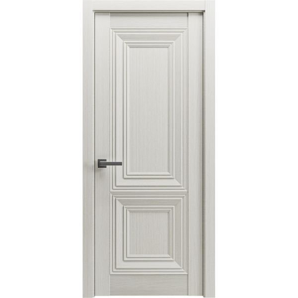 Modern Wood Interior Door with Hardware | Majestic 9022 Pine Creamy | Single Panel Frame Trims | Bathroom Bedroom Sturdy Doors - 16" x 78"