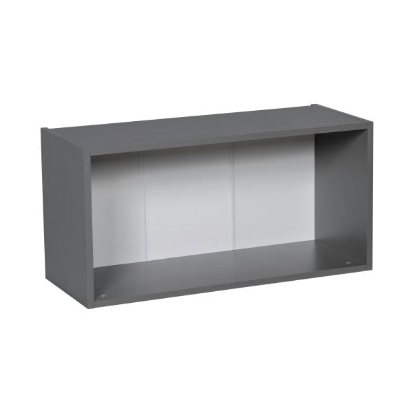 36" x 18" x 24" Refrigerator Wall Cabinet-Double Door-Grey