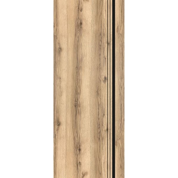 Slab Barn Door Panel | Planum 0011 Oak | Sturdy Finished Flush Modern Doors | Pocket Closet Sliding