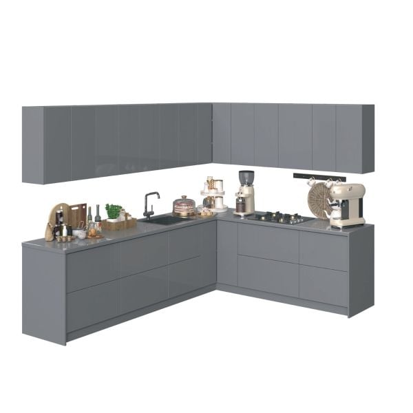 Kitchen Culinary Collection Gray Color Base Size 10Ft Wide