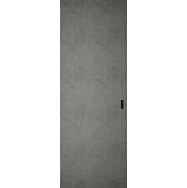 Hidden Barn | Planum 0010 Concrete | Sturdy Finished Doors | Magic Concealed Sliding Set 36" x 80"