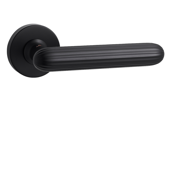 Door Euro Handle KYIV for Magnetic Lock, Black, Dummy