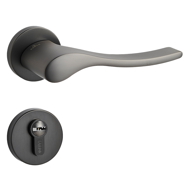 Door Euro Handle MIAMI for Magnetic Lock, Graphite, Entry