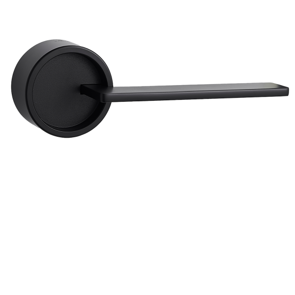 Door Euro Handle VERO for Magnetic Lock, Black, Passage