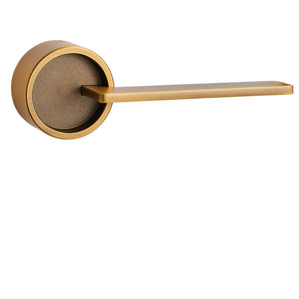 Door Euro Handle VERO for Magnetic Lock, Bronze, Passage