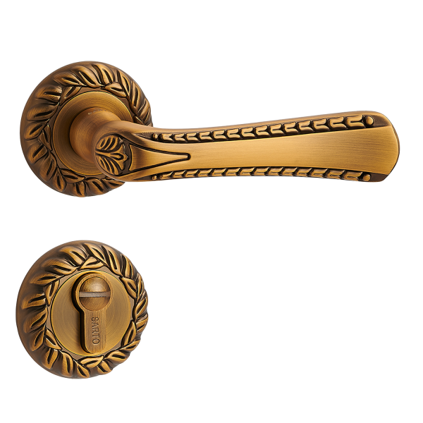 Door Euro Handle VERONA for Magnetic Lock, Bronze, Privacy