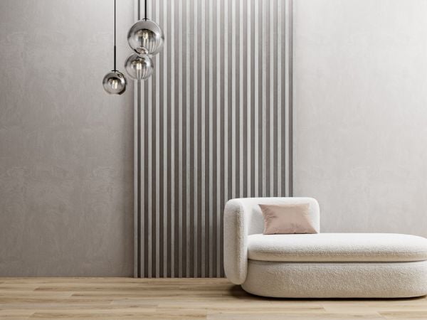 Sartodoors Nordic White Contemporary Decorative Wall Panels Wood Slat Ensemble - Pack of 8