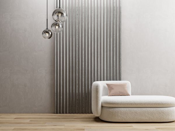 Sartodoors Light Grey Oak Contemporary Decorative Wall Panels Wood Slat Ensemble - Pack of 8