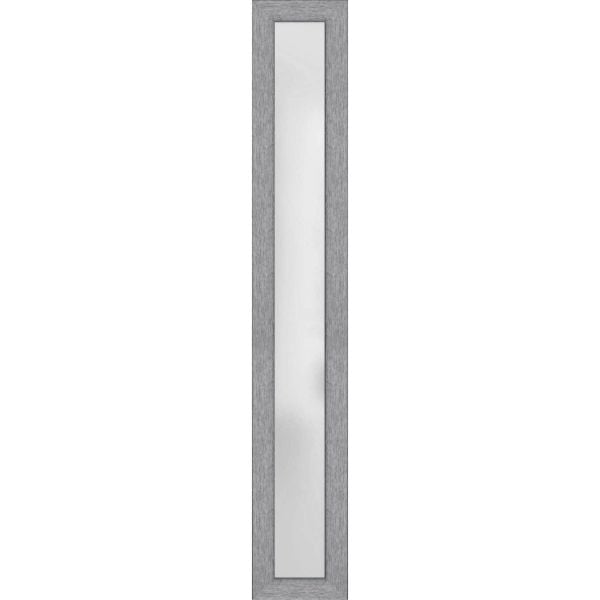 Metal-Plastic Side Lite for Entry Door Grey-14" x 82"
