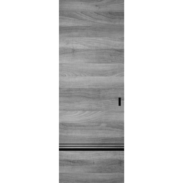 Hidden Barn | Planum 0012 Ginger Ash | Sturdy Finished Doors | Magic Concealed Sliding Set 28" x 80"