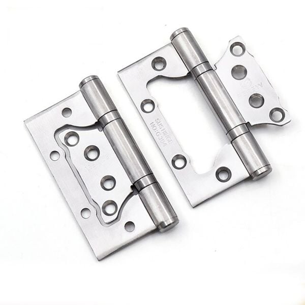 Non-mortised Hinges for Door 2 PCS Silver