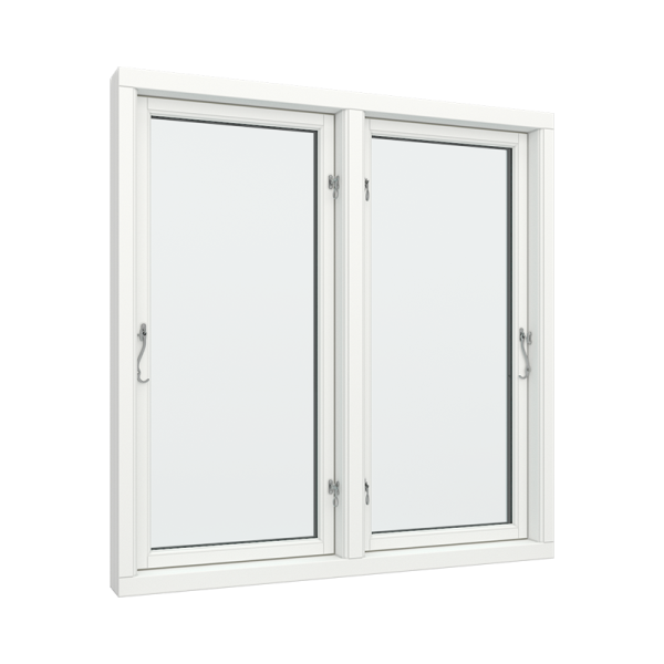Side-hinged windows 2 pane PVC