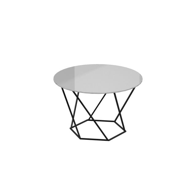 Coffe Table VENICE 23x17 WHITE GLASS
