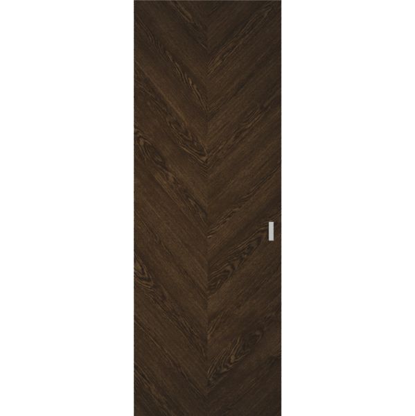 Hidden Barn | Ego 5005 Marble Oak | Wood Veneer Doors | Magic Concealed Sliding Set | 28" x 80"
