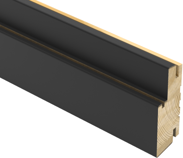 Frame for Interior Doors, Matte Black, For 18x84" Door