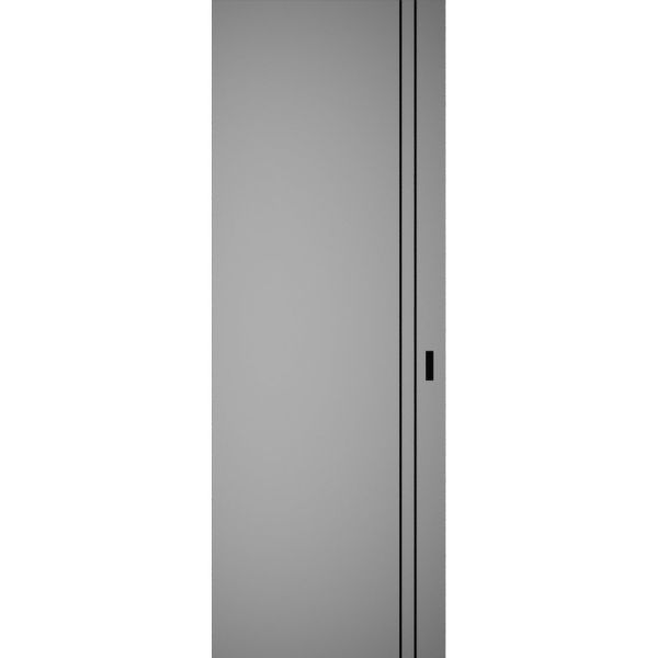 Hidden Barn | Planum 0016 Matte Grey | Sturdy Finished Flush Modern Doors | Magic Concealed Sliding Set 28" x 80"