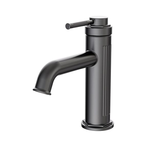 METRO Bathroom Premium Quality Single Sink Faucet ,Gun Mettal