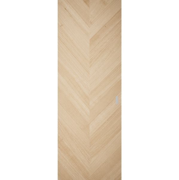 Hidden Barn | Ego 5005 Natural Oak | Wood Veneer Doors | Magic Concealed Sliding Set | 28" x 80"