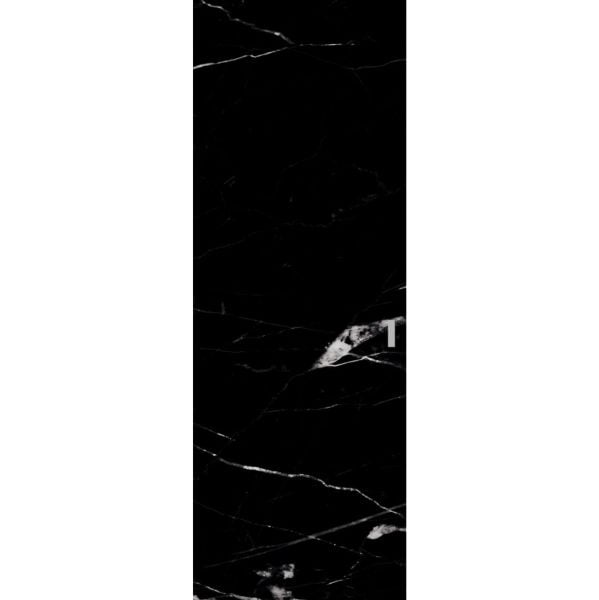 Hidden Barn with Silver Edges  -  Planum 0010 Nero Marquina 32" x 96"