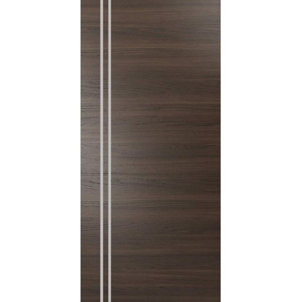 Slab Barn Door Panel | Planum 0310 Chocolate Ash | Sturdy Finished Doors | Pocket Closet Sliding-18" x 80"