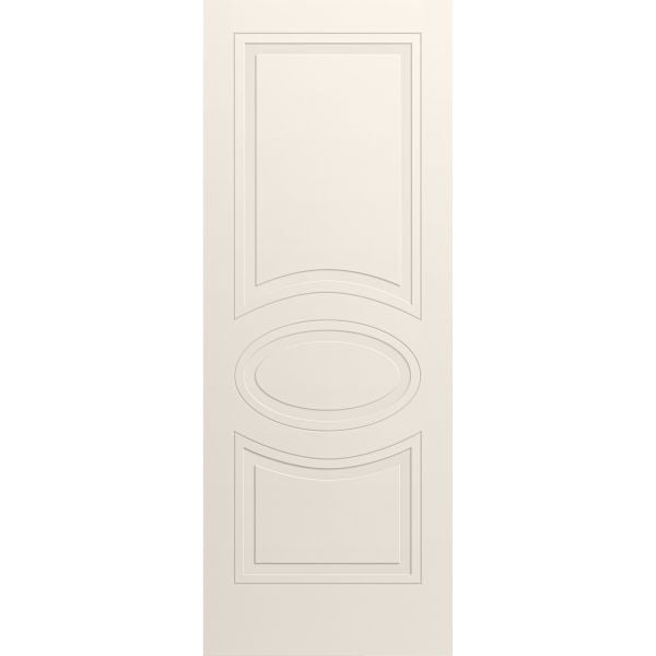 Slab Door Panel 18 x 80 inches / Mela 7001 Painted Creamy / Modern Finished Doors / Pocket Closet Sliding Barn