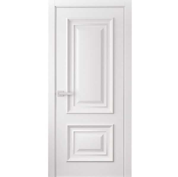 Interior Door 18 x 80 inches | ROYAL 9822 White Enamel | Single Regular Panel Frame Handle | Bathroom Bedroom Doors