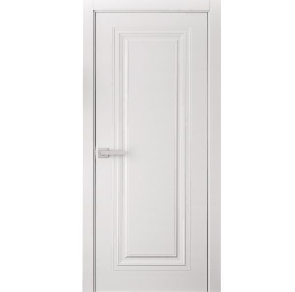 Slab Door Panel 18 x 80 inches | BASIC 9111 White | Bathroom Bedroom Doors
