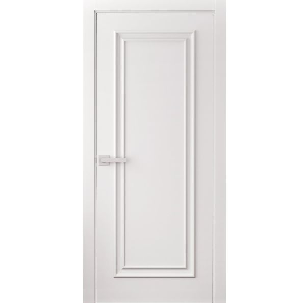 Interior Door 18 x 80 inches | ROYAL 9811 White Enamel | Single Regular Panel Frame Handle | Bathroom Bedroom Doors