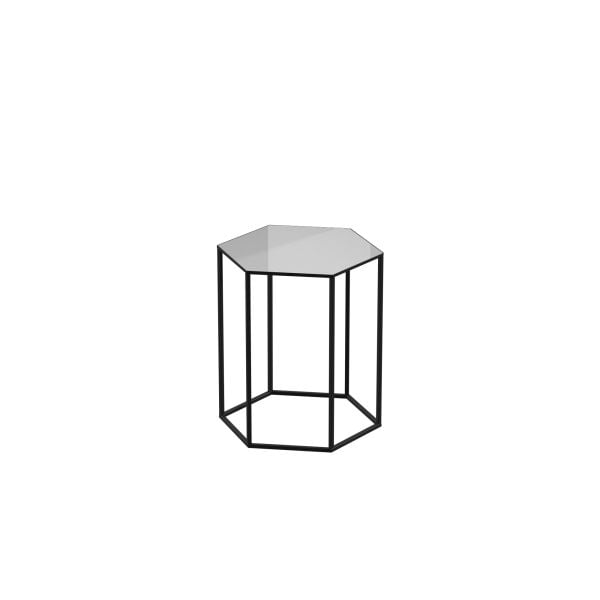 Coffe Table LUCCA 13x15x17 WHITE GLASS